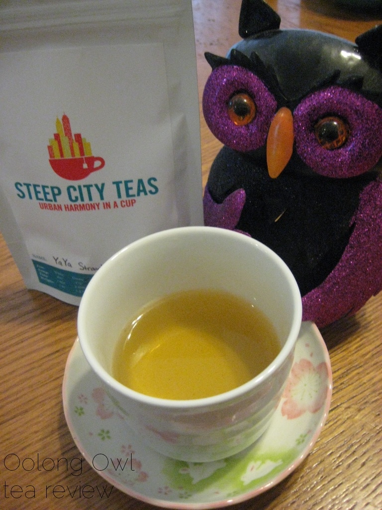 YaYa Strawberry from SteepCityTeas - Oolong Owl tea review