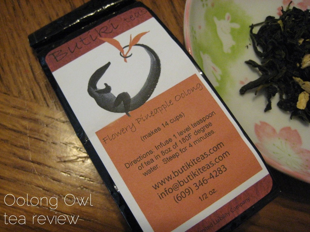 Flowery Pineapple Oolong from Butiki Teas - Oolong Owl tea review (2)