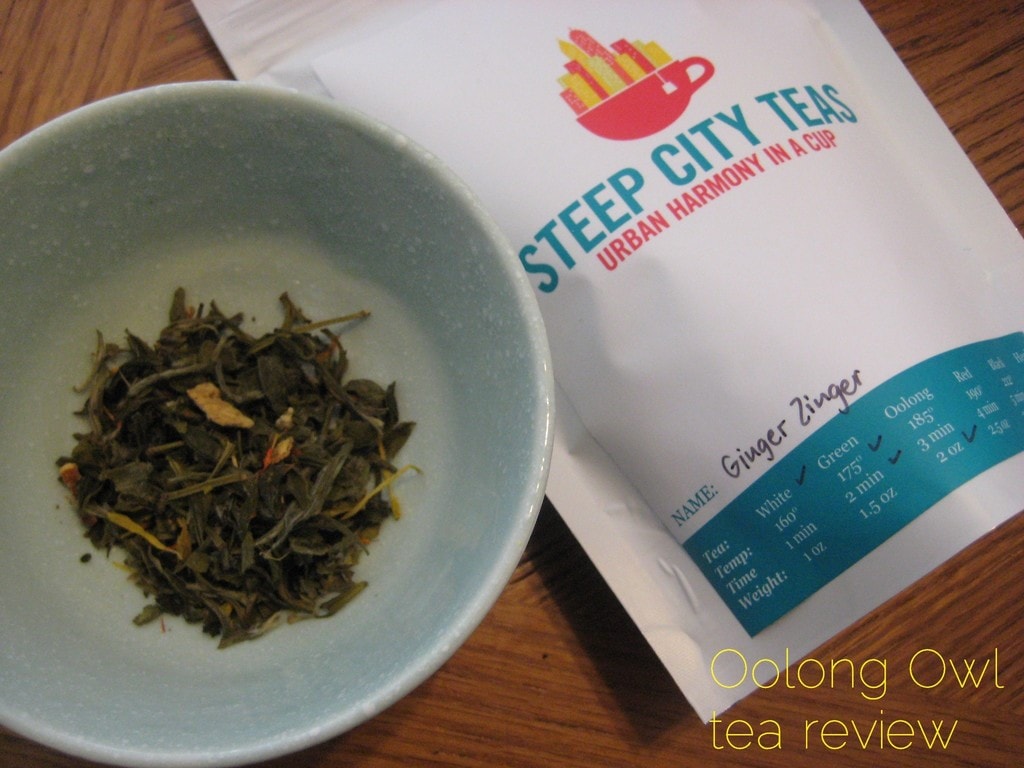 Ginger Zinger from Steep City Tea - Oolong Owl Tea Review (1)