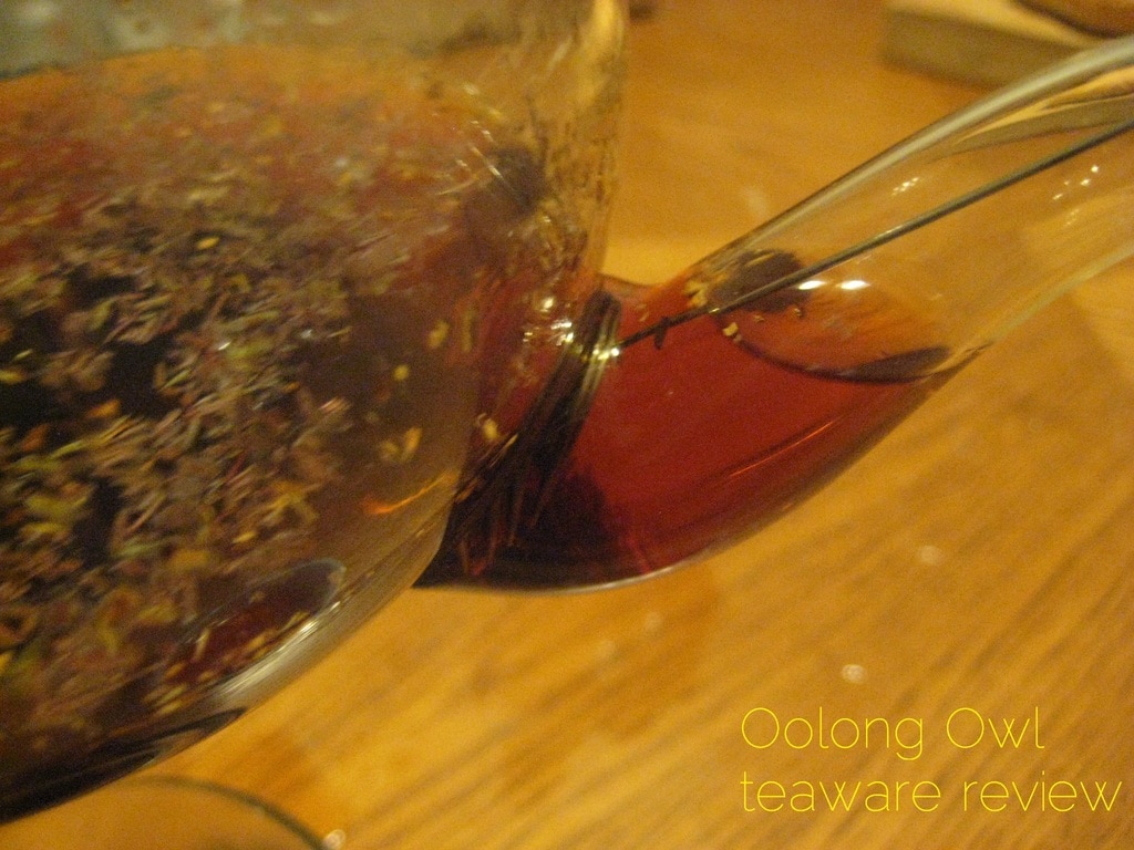 blooming glass tea pot from DavidsTea - Oolong Owl review (3)