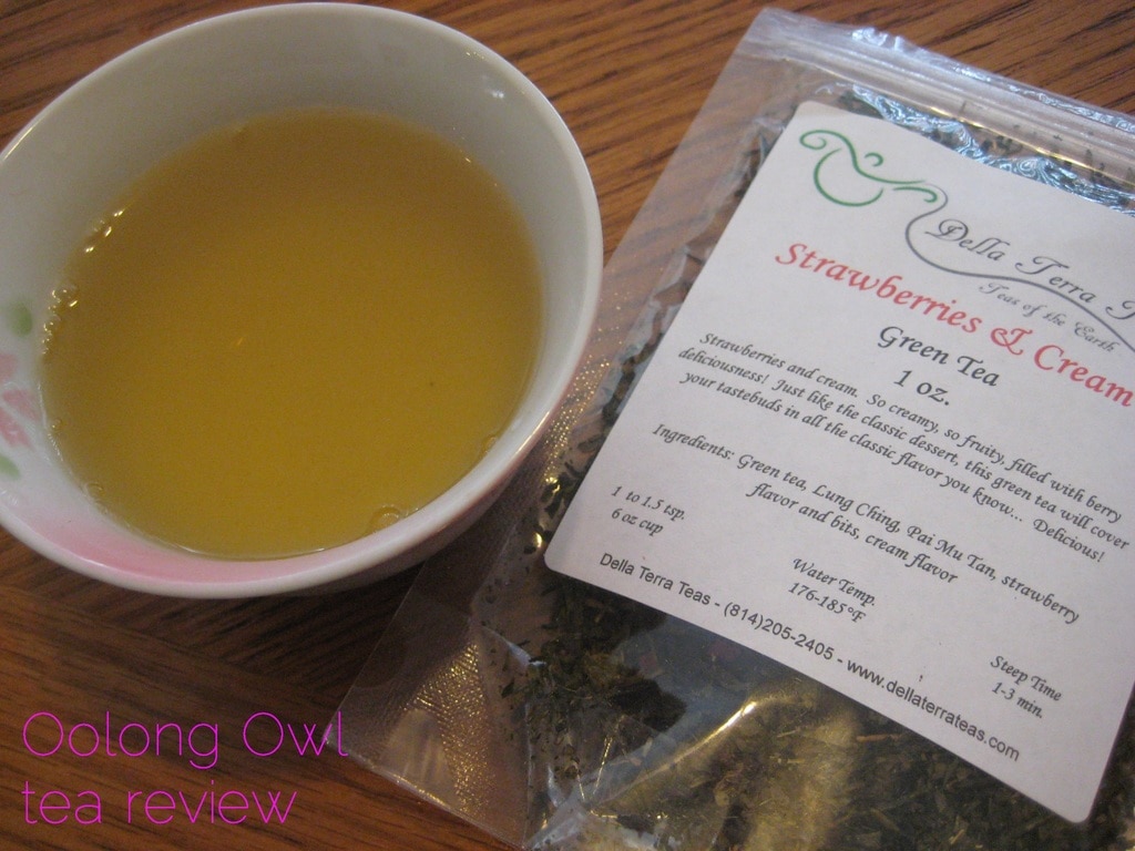 Strawberries and Cream from Della Terra Teas - Oolong Owl Tea Review (3)