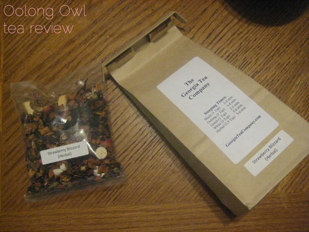 Strawberry Blizzard from Georgia Tea Co - Oolong Owl tea review (1)