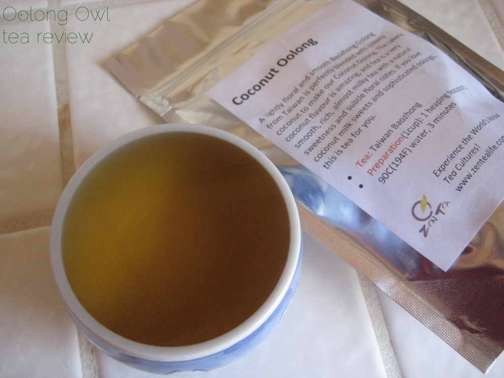 Coconut Oolong from Zen Tea Life - Oolong Owl tea review (4)