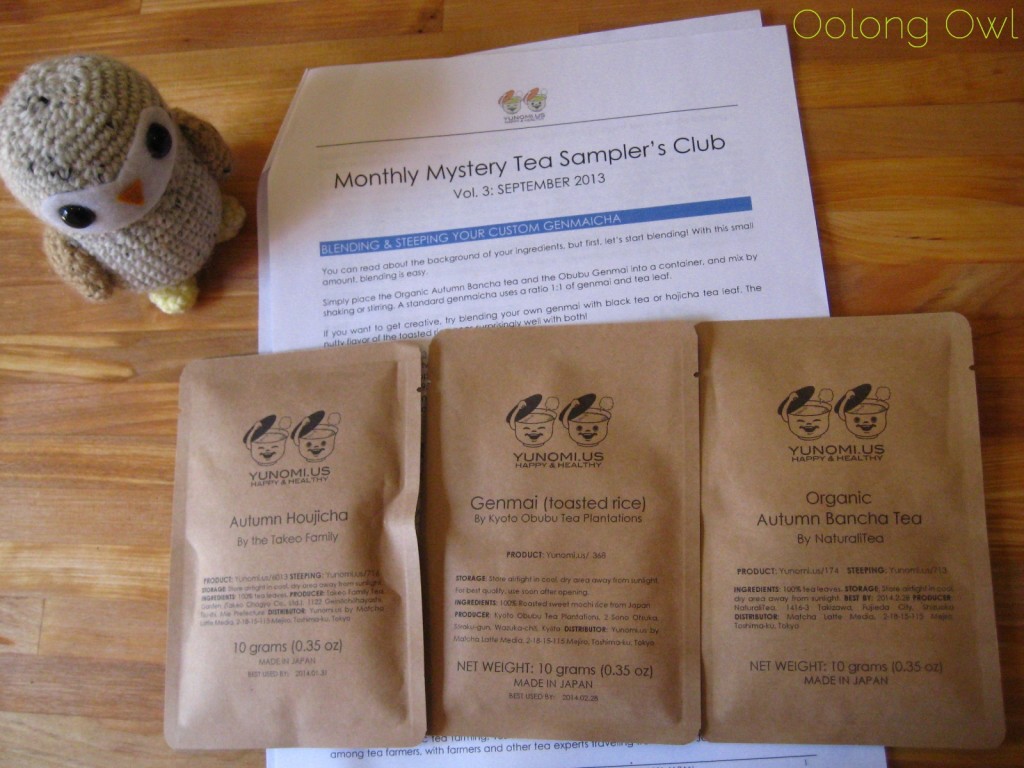 blend your own genmaicha from Yunomi september tea samplers club by Oolong Owl Tea Review (1)