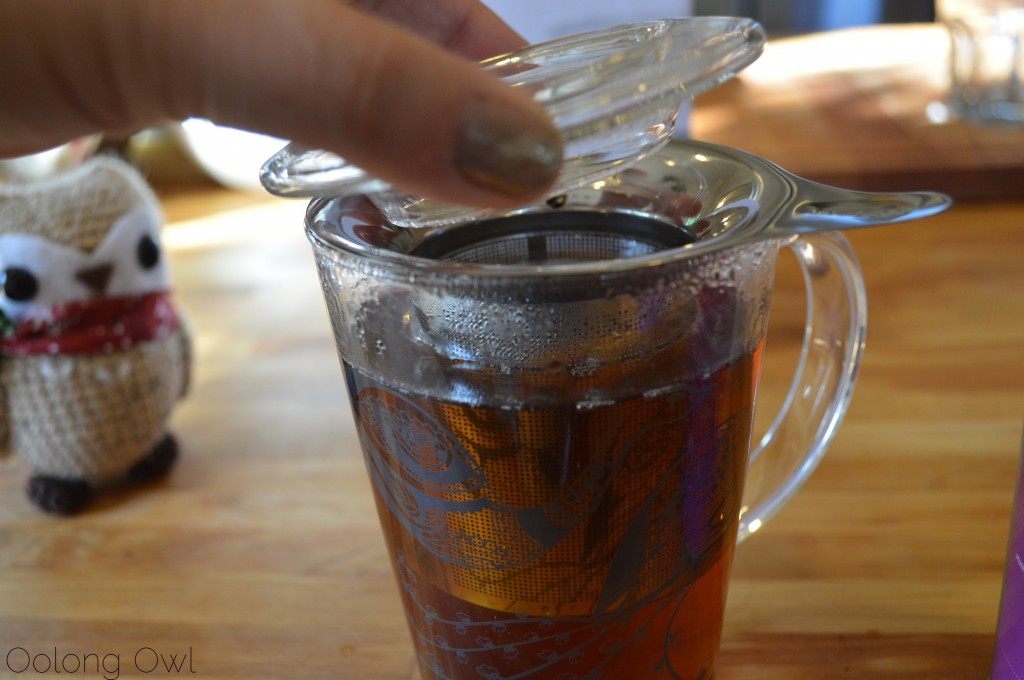 DavidsTea The Glass Perfect Mug - Oolong Owl Tea review (9)