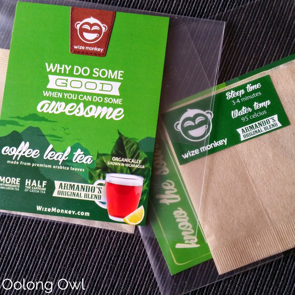 wize monkey coffee tea leaf - oolong owl tea review (1)