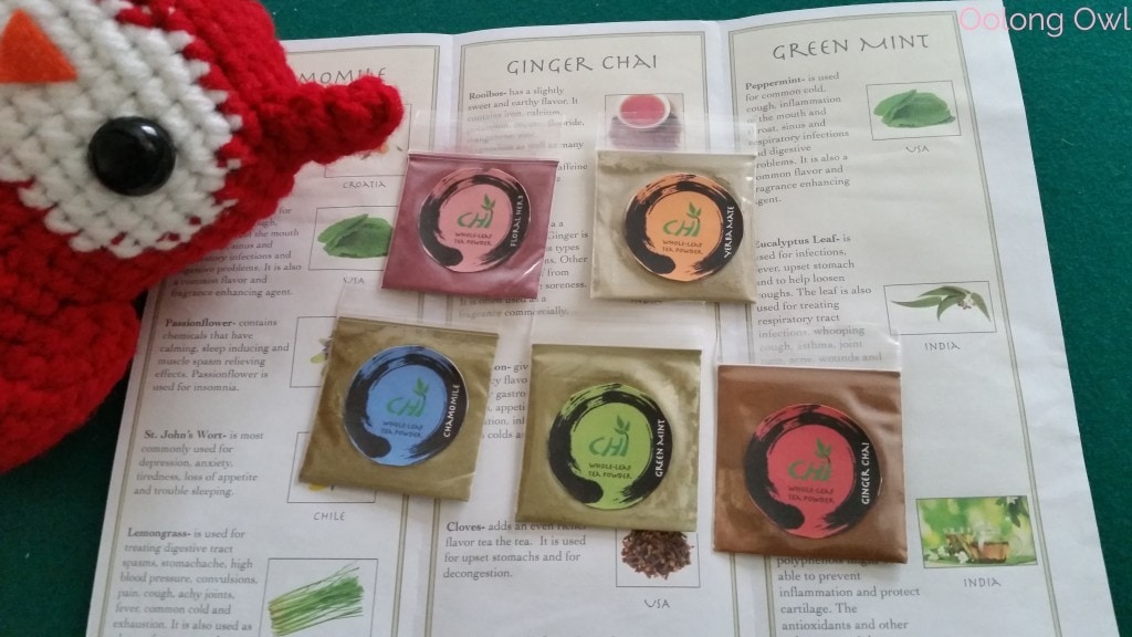 Chi Whole Leaf Tea powder - oolong owl tea review (1)