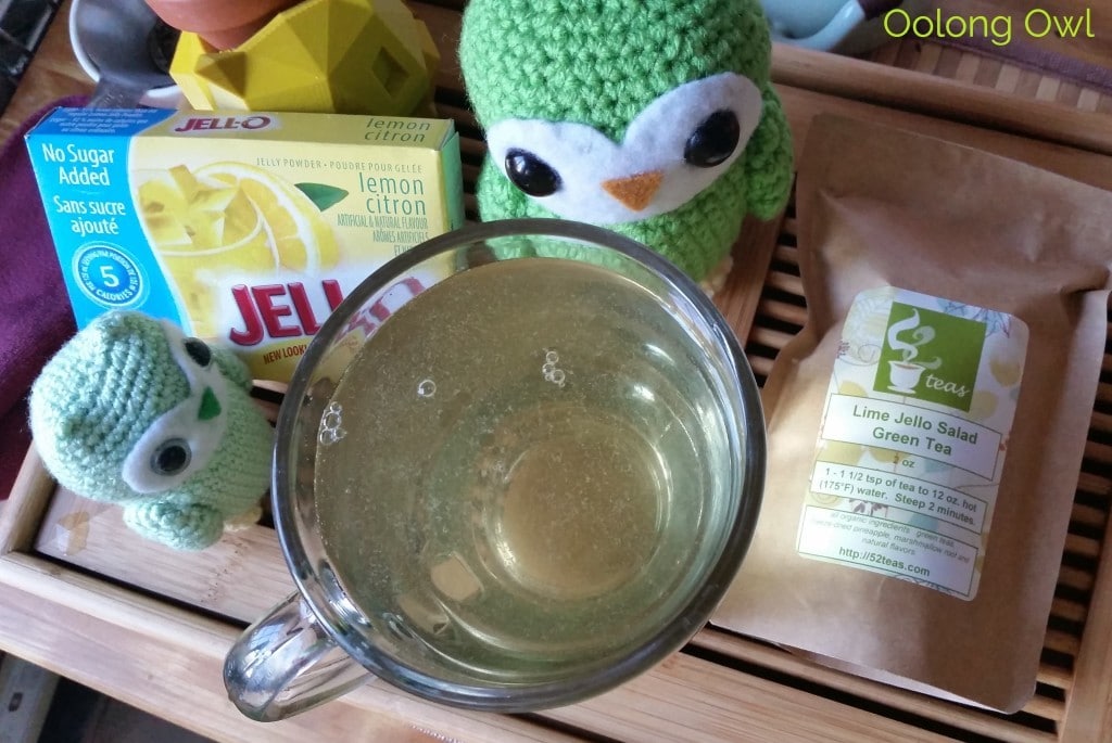 Lime Jello Salad Green Tea - 52 Teas - Oolong Owl Tea Review (3)