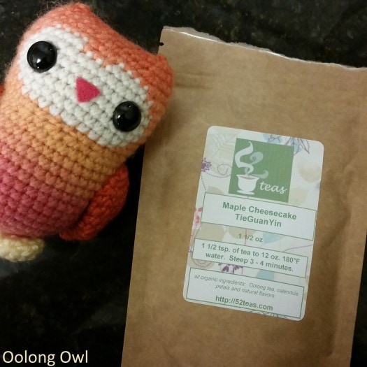 52 Teas Maple Cheesecake TGY oolong - Oolong Owl (1)