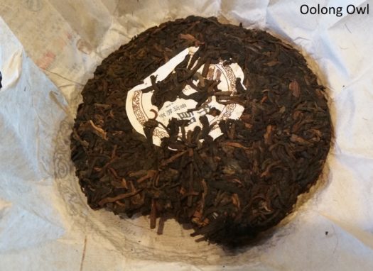2015 bulang ripe puer mini cake - bana tea company - oolong owl (5)