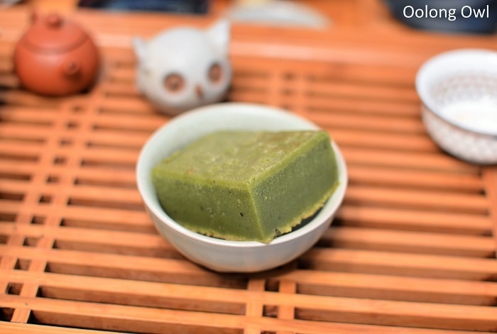matcha butter mochi by Oolong owl