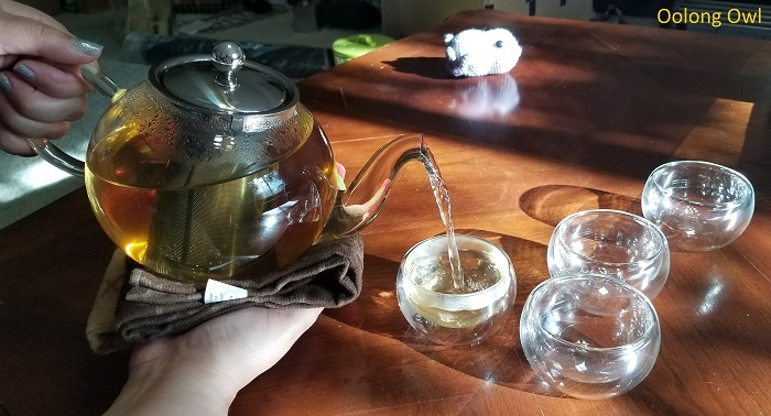 Kitchen Kite Clear Glass Teapot with Removable Glass Infuser and