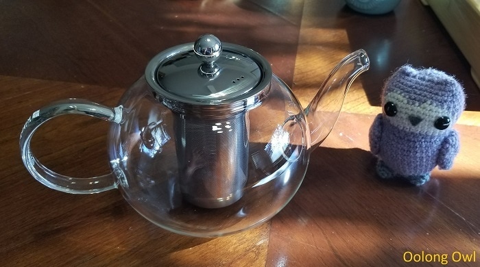 Kitchen Kite Clear Glass Teapot with Removable Glass Infuser and